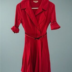 Haunted Housewife Dress in Red with Black from Deadly Dames